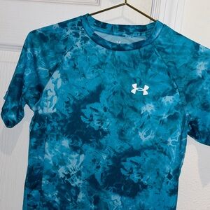 Under Armour Teal Tie-Dye Performance Shirt